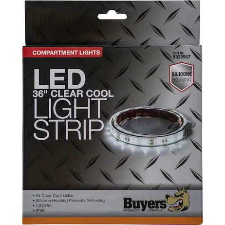 5623957 – BUYERS PROD Rope Light, LED 36 Inch Length/ 54 Lights Clear And Cool Hard Wired IP68 Water and Dust Resista...